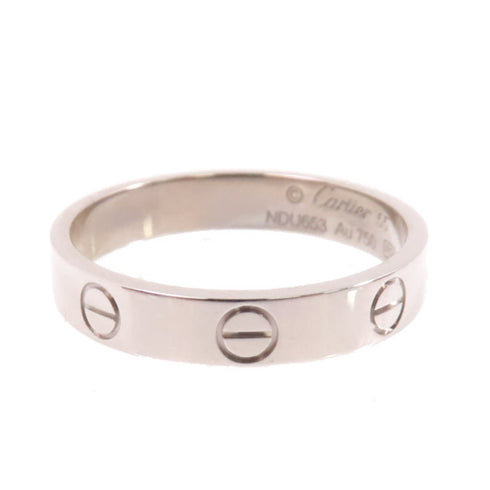 CARTIER Love Ring US#7 Cartier#55 18K White Gold