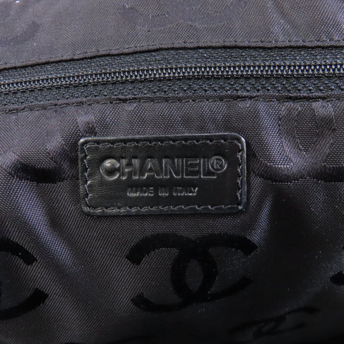 CHANEL CC Chain Shoulder Bag Canvas Black