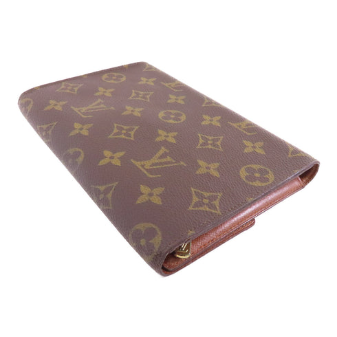 LOUIS VUITTON LV GHW Pochette Passport Long Wallet M60135 Monogram Brown