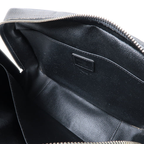 LOUIS VUITTON LV SHW Trousse Toilette GM Clutch Bag Pouch Taiga Black