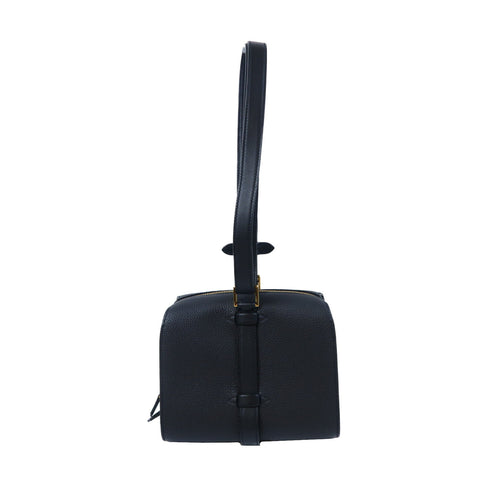 HERMES GHW Simone Bag Shoulder Bag Handbag Togo Leather Noir