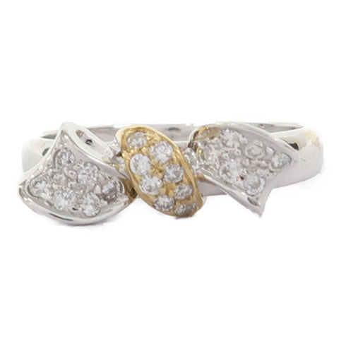 Fine Jewelry Diamond Ring 3.5g 18K White Gold US#6.25