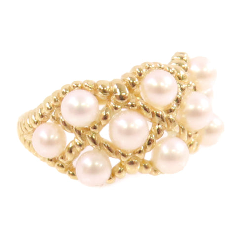 JEWELRY Pearl Ring US#6.75 18K Yellow Gold