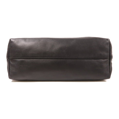 Miu Miu SHW Shoulder Tote Bag RR1820 Leather Gray Black