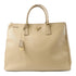 PRADA GHW Handbag BN1802 Saffiano Leather Light Brown