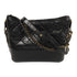 CHANEL CC GHW/SHW Gabrielle MM Chain Shoulder Bag Lambskin Leather Black