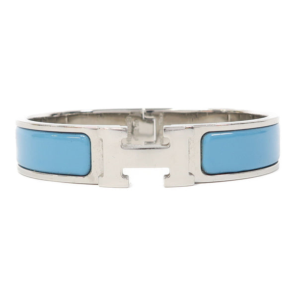 HERMES Clic H Bracelets Metal Light Blue