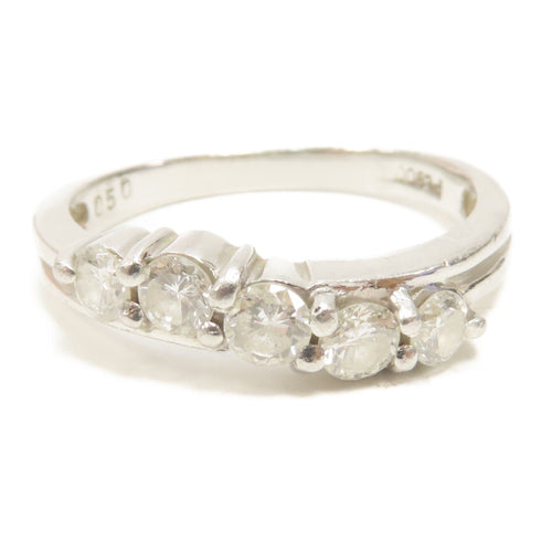 Fine Jewelry Diamond Ring PT900 Platinum US#5