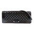 CHANEL Quilted CC SHW Chain Shoulder Bag Patent Leather Black v1
