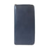 PRADA SHW Zipper Long Wallet Calfskin Leather Navy