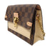 LOUIS VUITTON LV GHW Vavin Chain Wallet Chain Shoulder N60237 Damier Brown/Cream