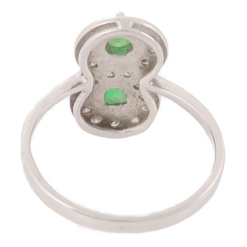 JEWELRY Jade Ring 18K White Gold US#6