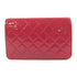 CHANEL CC SHW Wallet On Chain Shoulder Bag Patent Leather Pink
