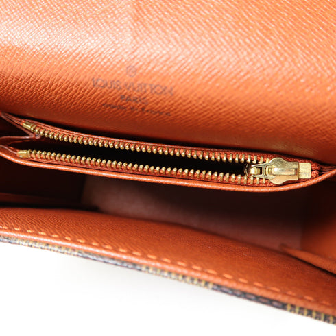 LOUIS VUITTON LV Tribeca Mini Shoulder Bag N51162 Damier Ebene Brown