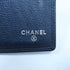 CHANEL CC SHW Camellia Fold Wallet Calfskin Leather Blue