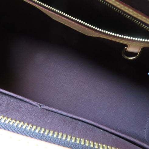 LOUIS VUITTON LV GHW Brea MM 2 Way Shoulder Bag M91619 Monogram Vernis Wine Red