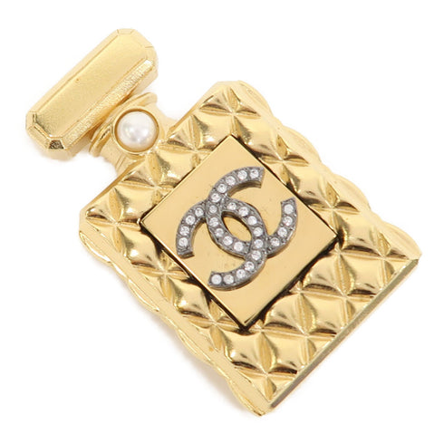 CHANEL CC Brooch Metal Gold v3