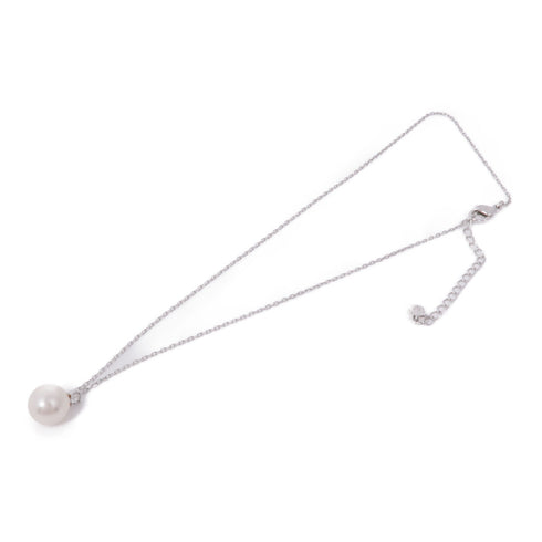 SWAROVSKI Necklace Crystal Pearl/Metal Silver/White