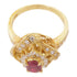 JEWELRY Ruby Diamond Ring 18K Yellow Gold US#5