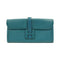 HERMES Jige Pouch Epsom Leather Bleu Izmir