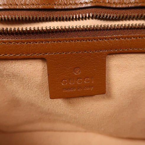 GUCCI GG GHW GG Marmont Chain Shoulder Bag 443497 Calfskin Leather Brown