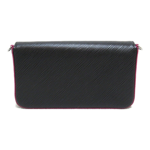 LOUIS VUITTON LV SHW Pochette Felicie Chain Shoulder Bag M64579 Epi Black Pink