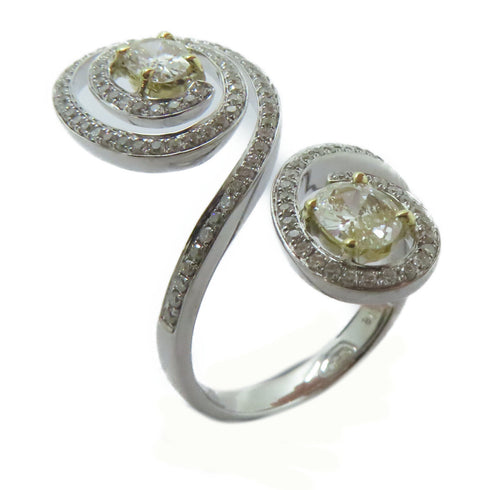 FINE JEWELRY 0.318ct Diamond 0.3ct Diamond Ring 18K White Gold US#6