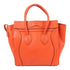 CELINE Micro Luggage Hand Bag Calfskin Leather Red