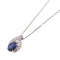FINE JEWELRY 1.73ct Sapphire 0.24ct Diamond Necklace PT850 Platinum