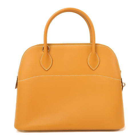 HERMES PHW Bolide 31 2 Way Shoulder Bag Chamonix Leather Brown