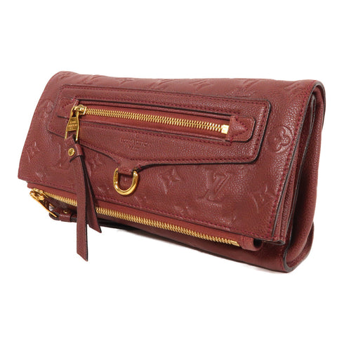 LOUIS VUITTON LV GHW Petillante Clutch Bag Pouch Monogram Empreinte Red