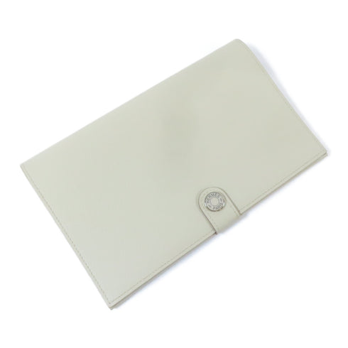 HERMES PHW R.M.S Toutenmain Wallet Evercolor Leather Beton/Grey