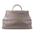 HERMES PHW Kelly 50 2 Way Shoulder Bag Handbag Clemence Leather Grey