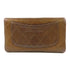 CHANEL CC SHW Long Wallet Lambskin Leather Brown
