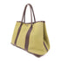 HERMES PHW Garden Party PM Tote Bag Canvas Green/Brown