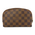 LOUIS VUITTON LV GHW Cosmetic Pouch PM Clutch N47516 Damier Ebene Brown
