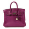 HERMES PHW Birkin 25 Handbag Veau Swift Leather Anemone