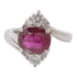 JEWELRY Ruby Diamond Ring PT900 Platinum US#5