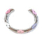 LOUIS VUITTON LV Resin Daily Monogram Bracelet H64405 Metal Silver Pink