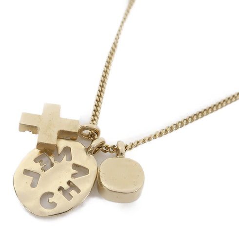 CHANEL CC Necklace P21/K Metal Gold