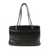 CHANEL CC SHW Chain Shoulder Handbag Calfskin Leather Black