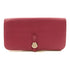 HERMES PHW Dogon Long Wallet Togo Leather L3 Rose Pourpre