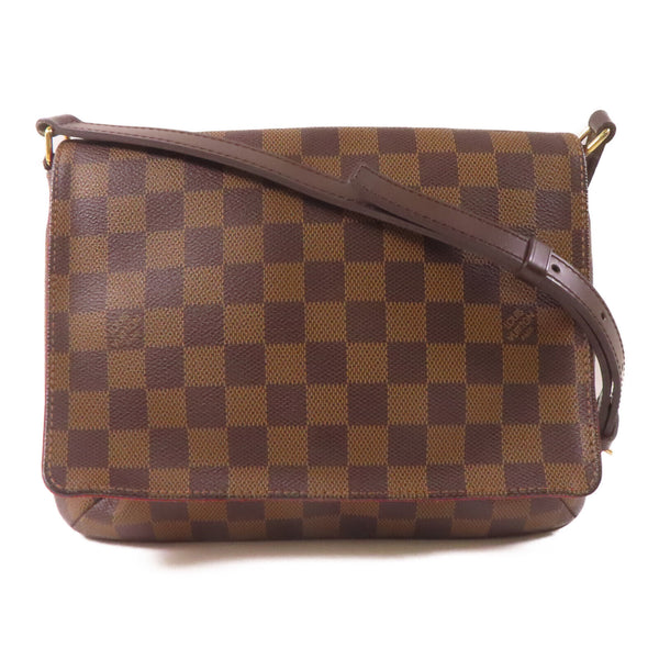 LOUIS VUITTON LV GHW Musette Tango Shoulder Crossbody Bag Damier Brown