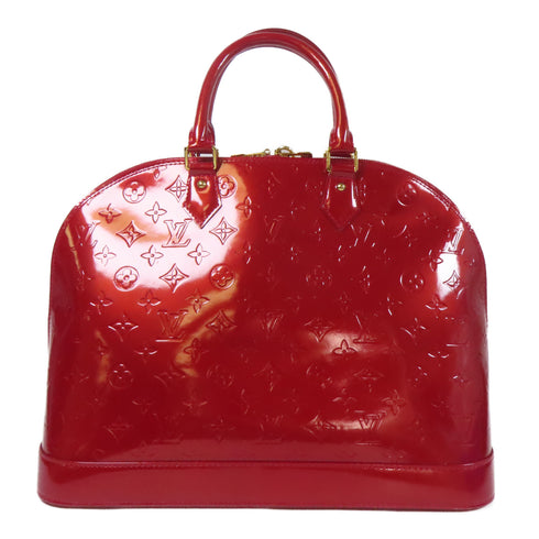 LOUIS VUITTON LV GHW Alma GM Handbag M93596 Vernis Red