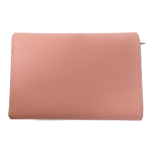 LOUIS VUITTON LV SHW Capucines Compact Wallet M62156 Leather Pink