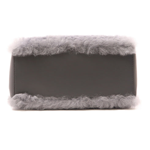 BALENCIAGA Padlock Nude Mini 2 Way Shoulder Bag Wool/Leather