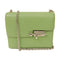 HERMES PHW Verrou Mini Chain Shoulder Bag Chevre Leather Vert Criquet Green