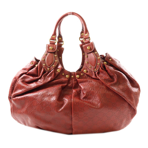 GUCCI GG GHW Handbag Shoulder Bag 203623 Calfskin Leather Brown