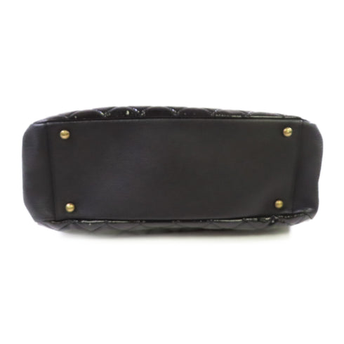 CHANEL CC GHW Chain Shoulder Bag Patent Leather Black v2