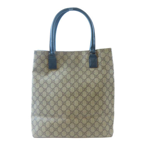 GUCCI GG SHW Tote Bag PVC Coated Canvas Brown